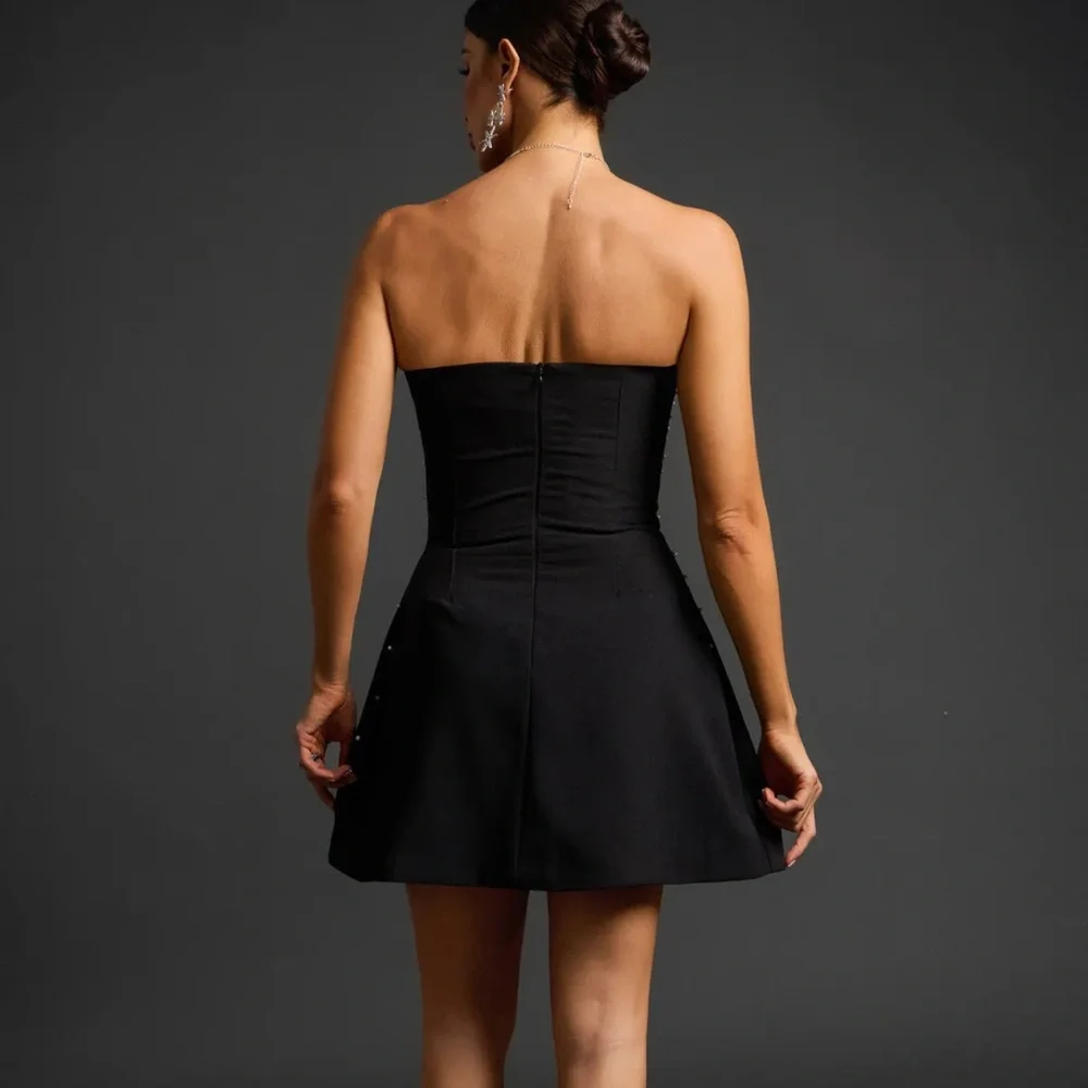 Mavis Strapless Diamond Mini Dress - Picture 9 of 10